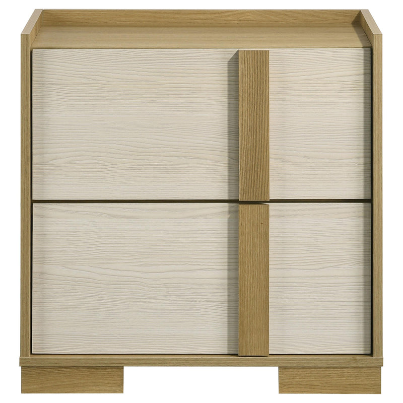 Hyland 2-drawer Nightstand Bedside Table Natural - 215652