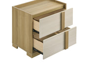 Hyland 2-drawer Nightstand Bedside Table Natural - 215652