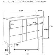 Hyland 4-piece Eastern King Bedroom Set Natural - 215651KE-S4