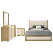 Hyland 4-piece Eastern King Bedroom Set Natural - 215651KE-S4