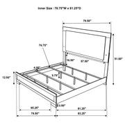 Hyland 5-piece Eastern King Bedroom Set Natural - 215651KE-S5