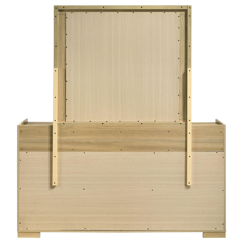 Hyland 6-drawer Dresser with Mirror Natural - 215653M