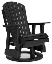 Hyland wave Black Outdoor Swivel Glider Chair - P108-820