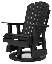 Hyland wave Black Outdoor Swivel Glider Chair - P108-820