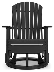 Hyland wave Black Outdoor Swivel Glider Chair - P108-820