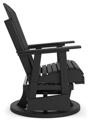 Hyland wave Black Outdoor Swivel Glider Chair - P108-820