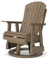 Hyland wave Driftwood Outdoor Swivel Glider Chair - P114-820