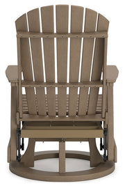 Hyland wave Driftwood Outdoor Swivel Glider Chair - P114-820