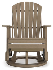 Hyland wave Driftwood Outdoor Swivel Glider Chair - P114-820
