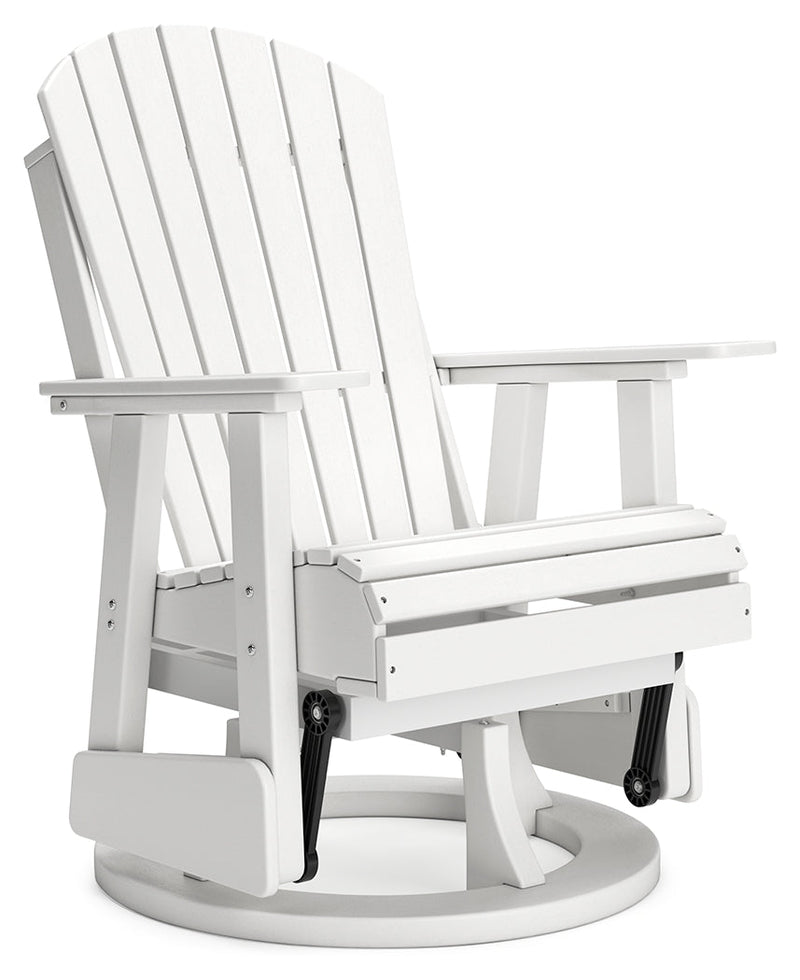 Hyland wave White Outdoor Swivel Glider Chair - P111-820