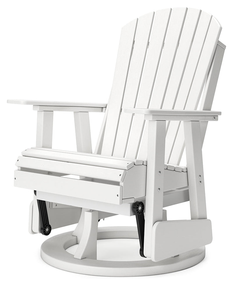 Hyland wave White Outdoor Swivel Glider Chair - P111-820