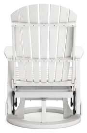Hyland wave White Outdoor Swivel Glider Chair - P111-820