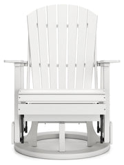 Hyland wave White Outdoor Swivel Glider Chair - P111-820