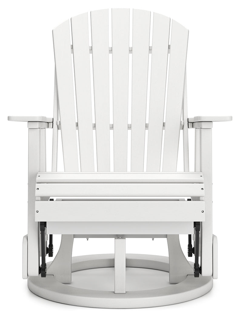 Hyland wave White Outdoor Swivel Glider Chair - P111-820