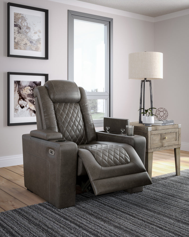HyllMont Gray Power Reclining Living Room Set - Gate FurniturePower Reclining Living Room Set