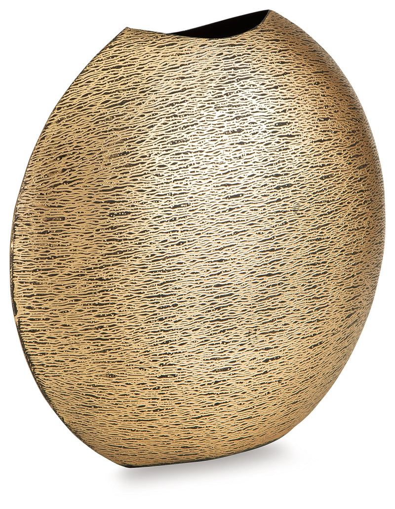 Iansboro Antique Gold Finish Vase - A2000696