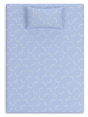 iKidz Ocean Blue Twin Mattress and Pillow - M430HD