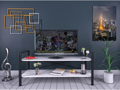 Ikra Tv Stand in White - 721-IK-TV-WHITE