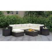 Ilona Brown/Beige Ottoman - CM-OS2136-E