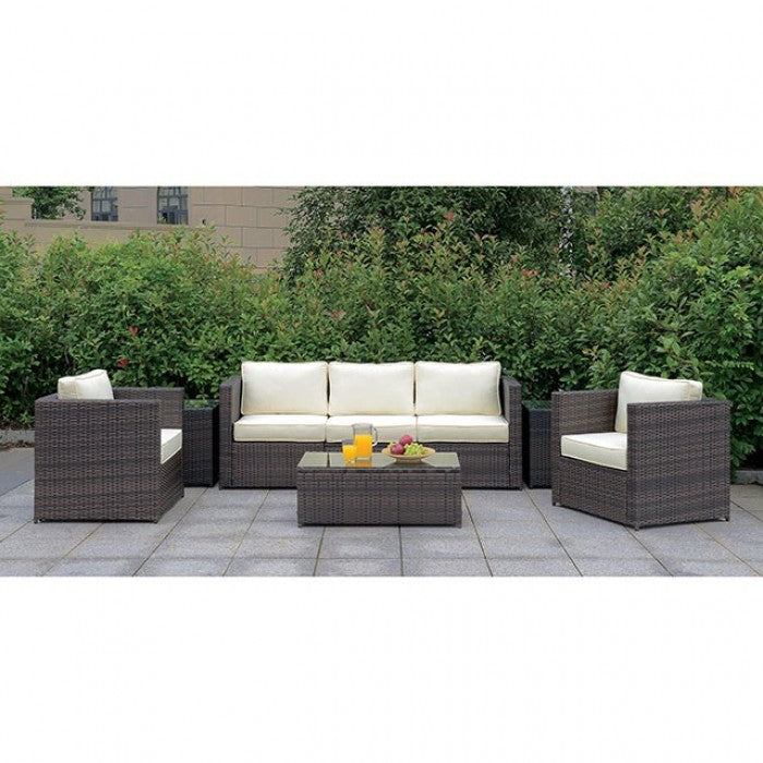 Ilona Brown/Beige Ottoman - CM-OS2136-E