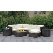Ilona Brown/Beige Ottoman - CM-OS2136-E