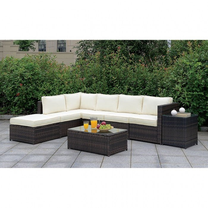 Ilona Brown/Beige Ottoman - CM-OS2136-E