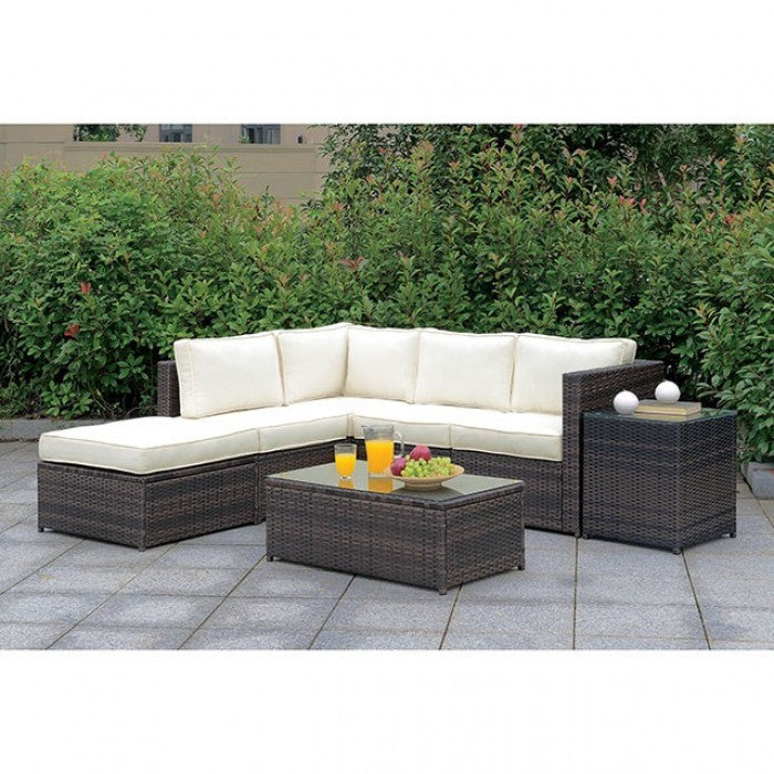 Ilona Brown/Beige Ottoman - CM-OS2136-E