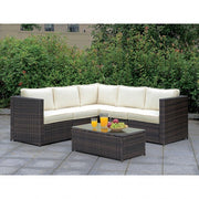 Ilona Brown/Beige Ottoman - CM-OS2136-E