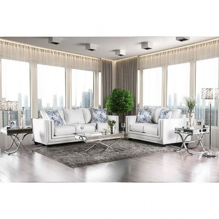 Ilse Off-White/Blue Sofa - SM2675-SF