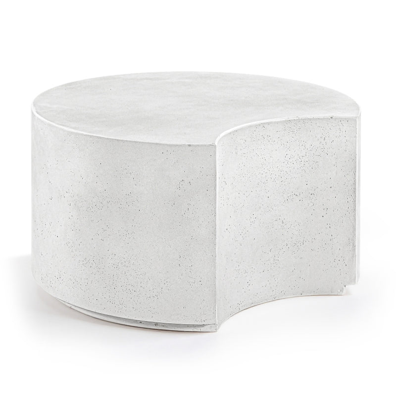 Imperia Concrete Indoor/Outdoor Coffee Table in White - 99060White-CT