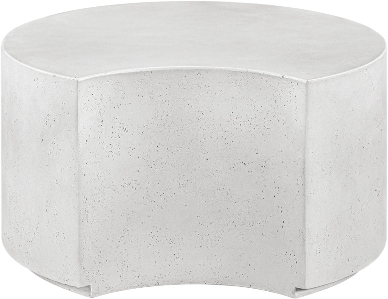 Imperia Concrete Indoor/Outdoor Coffee Table in White - 99060White-CT