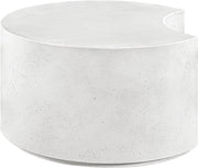 Imperia Concrete Indoor/Outdoor Coffee Table in White - 99060White-CT