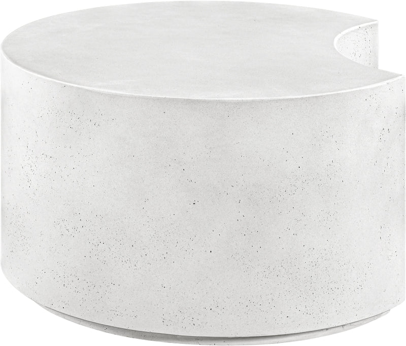 Imperia Concrete Indoor/Outdoor Coffee Table in White - 99060White-CT