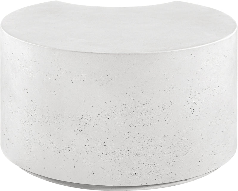 Imperia Concrete Indoor/Outdoor Coffee Table in White - 99060White-CT