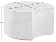 Imperia Concrete Indoor/Outdoor Coffee Table in White - 99060White-CT