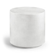 Imperia Concrete Indoor/Outdoor End / Side Table in White - 99060White-ET