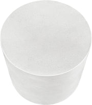Imperia Concrete Indoor/Outdoor End / Side Table in White - 99060White-ET