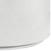 Imperia Concrete Indoor/Outdoor End / Side Table in White - 99060White-ET