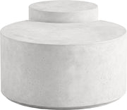 Imperia Concrete Indoor/Outdoor Modular Coffee Table in White - 99060White-CT-2PC
