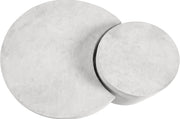 Imperia Concrete Indoor/Outdoor Modular Coffee Table in White - 99060White-CT-2PC