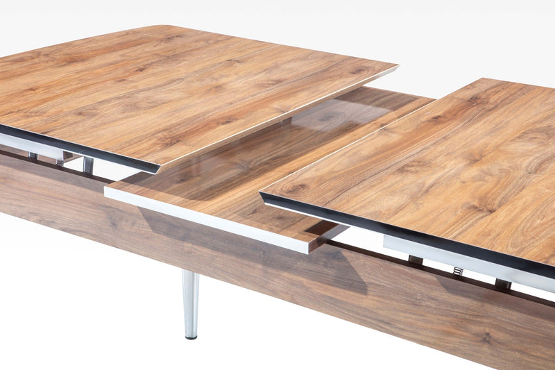 Inci Diningroom (Dining Table & 6 Dining Chair) in Walnut - 115-INC-SET-WL