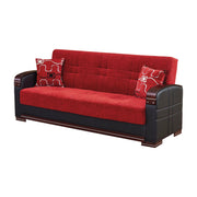 Indiana 89 in. Convertible Sleeper Sofa in Red with Storage - Gate FurnitureSleeper Sofa