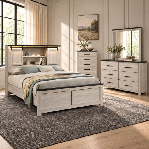 Indigo - 2 Drawers Beige Nightsatnd - B330-N
