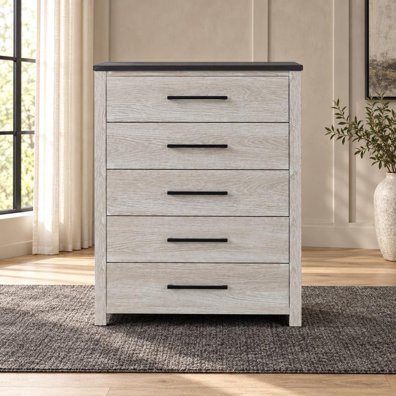 Indigo - 5 Drawers Beige Chest - B330-C