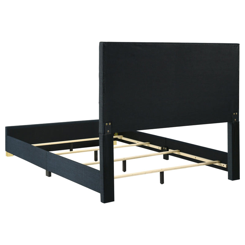 Ines 4-piece Queen Bedroom Set Navy and White High Gloss - 223091NVYQ-S4