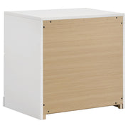 Ines 5-piece Eastern King Bedroom Set Navy and White High Gloss - 223091NVYKE-S5