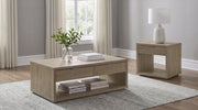 Ingram 2-Piece Coffee and End Table Set with Storage Latte - 710978-S2