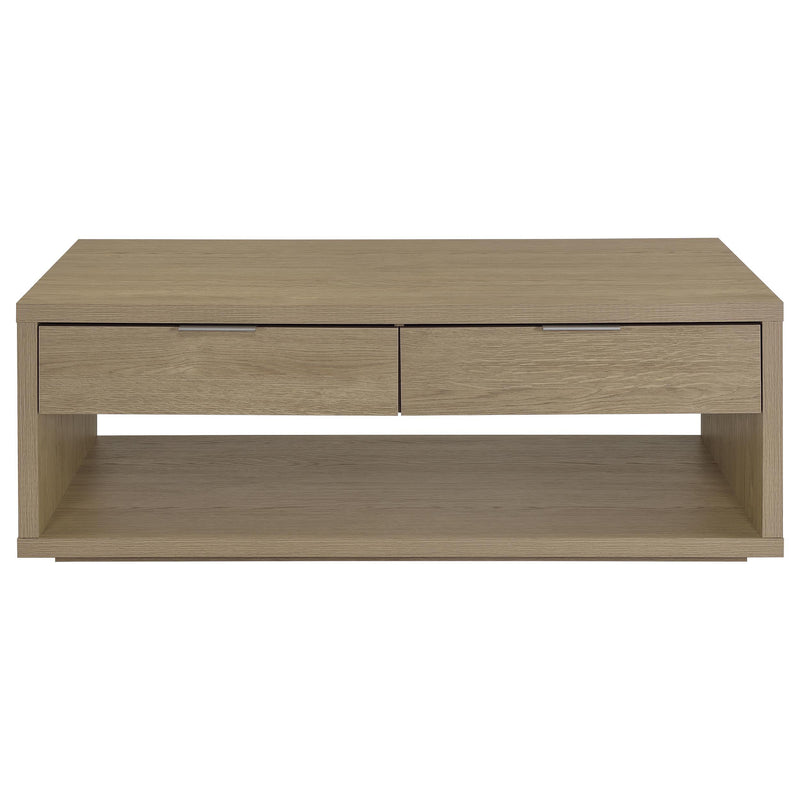 Ingram 2-Piece Coffee and End Table Set with Storage Latte - 710978-S2