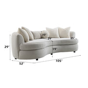 Iniko Sofa W/6 Pillows - LV02542