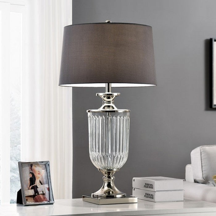 Ira Silver/Clear Table Lamp - L9711
